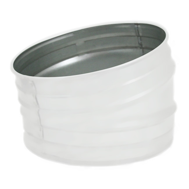 Spiro bocht 80 mm 15 graden (sendz. verz.) RAL9010
