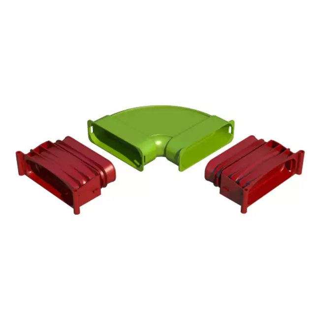Ubbink Air Excellent 45SC kit bocht horizontaal