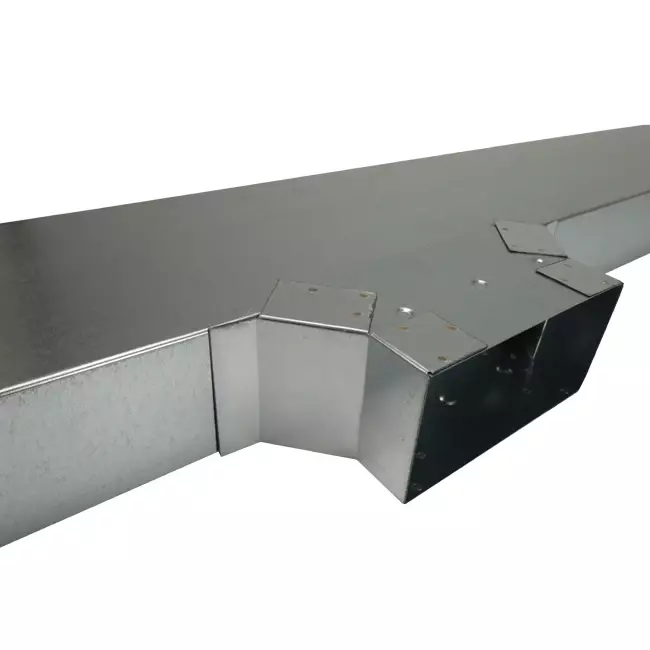 Zijaansluiting 170x80 mm voor rechthoekig instortkanaal