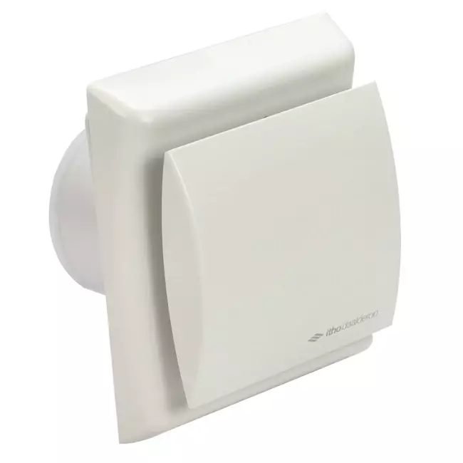 Itho Daalderop Badkamerventilator Ø 100 mm- wit met timer BTV-N201 T