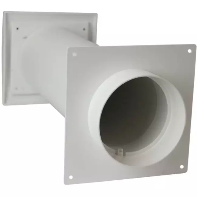 Geveldoorvoer SPK3 Ø100mm met terugslagklep