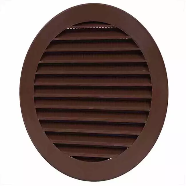 Schoepenrooster diameter 100 mm bruin - VR100B