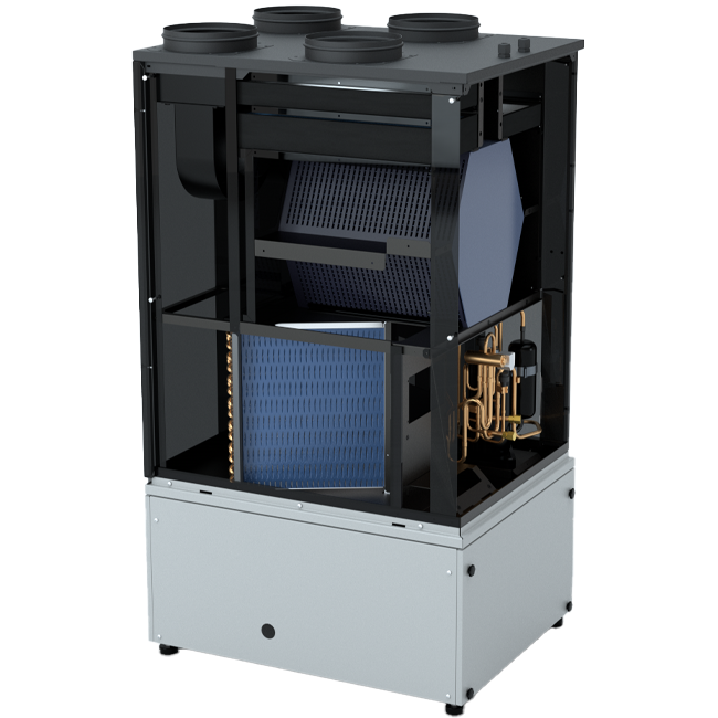 Maxivent HP HRU 300 – WTW-unit met geïntegreerde warmtepomp