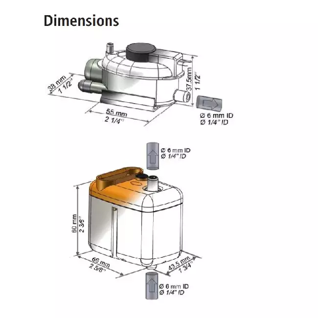 Sauermann Mini condenswaterpomp 20l/h
