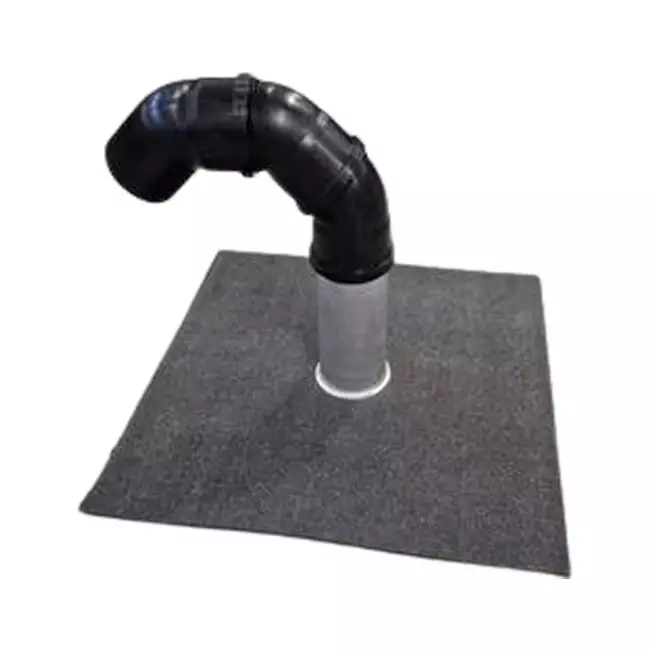 Dakdoorvoerset Ø110mm met bitumen dakbedekking, 200mm buis