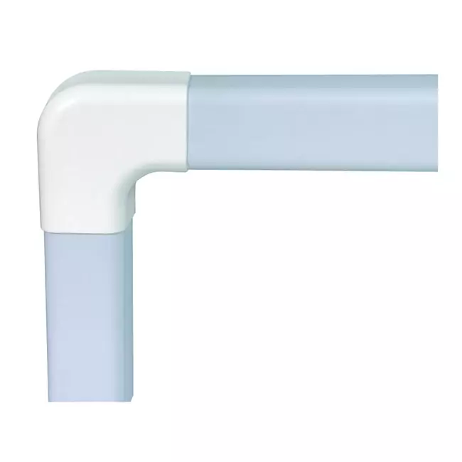 Climaplus airco leidinggoot Plattebocht 90x65mm RAL 9010 WIT