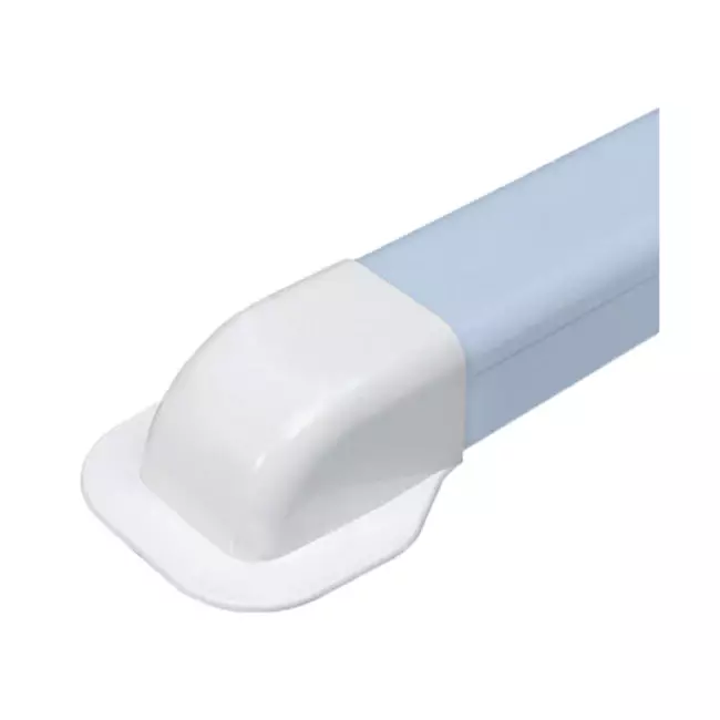 Climaplus airco leidinggoot muurkap 90x65mm RAL 9010 WIT
