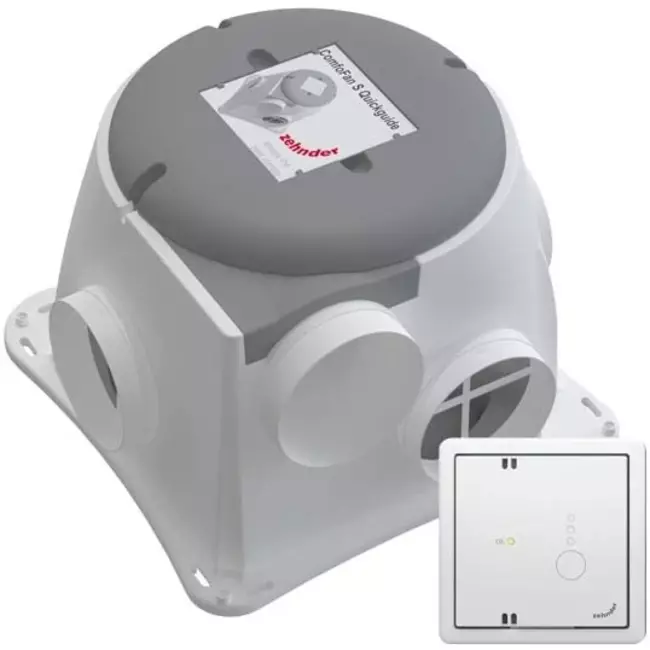 Zehnder ComfoFan Silent 460 m³/h + CO2 sensor - randaarde stekker