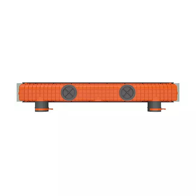 Ergovent instucbaar frameloos lijnrooster 1000 mm met aansluitdiameter 90 mm - standaard