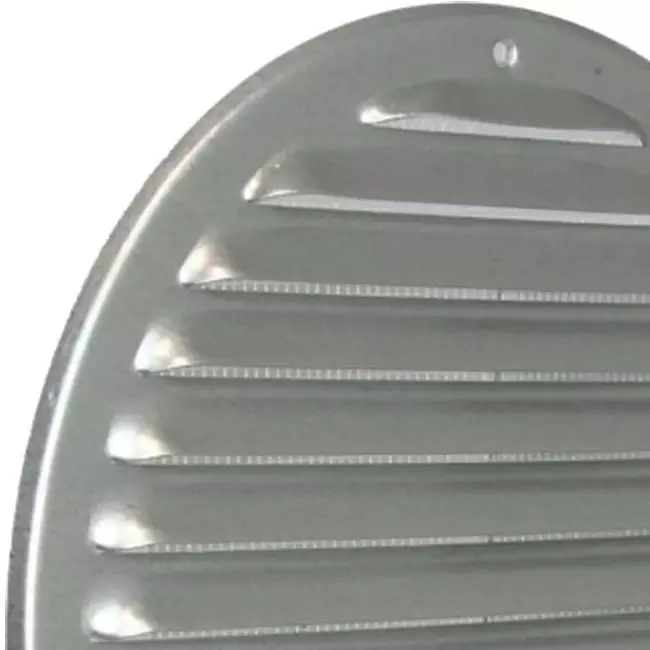 Metalen ventilatierooster rond Ø 200mm zink - MR200ZN