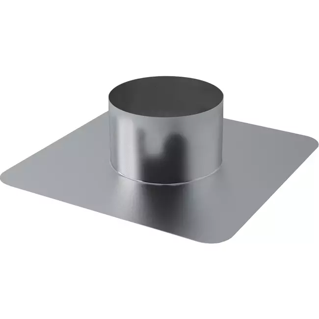 Thermoduct aluminium plakplaat voor dakdoorvoer diameter 400 mm (aluminium gelast)