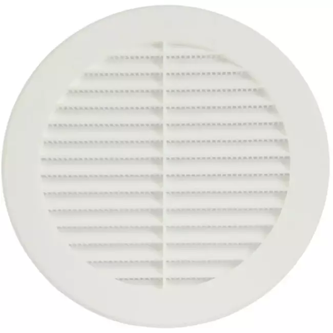 Schoepenrooster diameter: 150mm wit - VR150