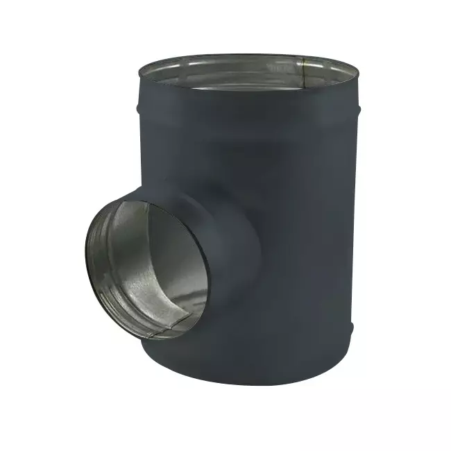 Spiro t-stuk diameter 125 mm - 125mm (90 graden) (sendz. verz.) RAL7016