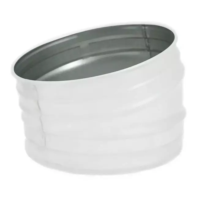 Spiro bocht 125 mm 15 graden (sendz. verz.) RAL9010
