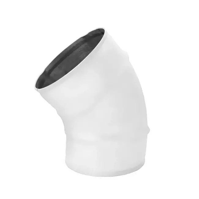 Spiro bocht 80 mm 45 graden (sendz. verz.) RAL9010