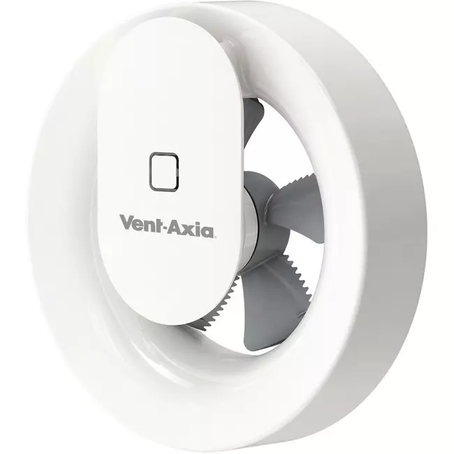Badkamerventilator Vent-Axia Lo-Carbon Svara met vocht- en lichtsensor 100 mm (app-gestuurd) wit