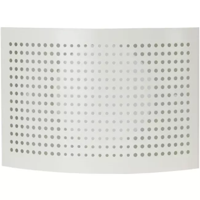 Ventilatie toevoer ventiel Ø 100mm met geperforeerde kap voor wandmontage WIT - DTQA100