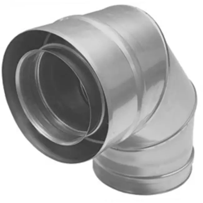 Concentrische diameter 100 - 150 mm bocht 87 gr I316L/I304 (D0,5/0,6) (incl. afdichtingsrubbers binnenbuis)