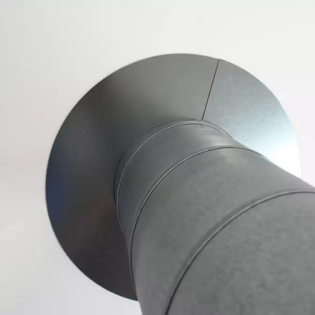 Afwerkrozet Ø 160 mm sendz. verzinkt (2 delen)