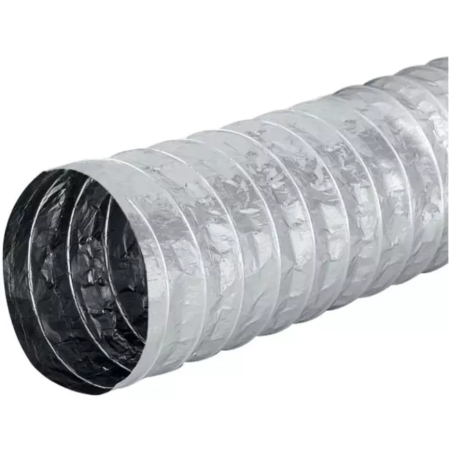 Aludec 100 mm ongeïsoleerd flexibele slang - 1 m