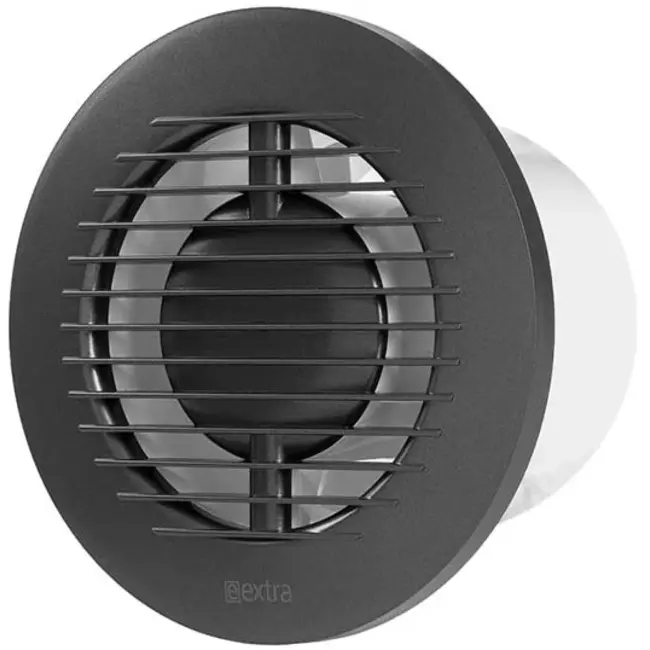 Badkamer ventilator rond Ø 100 mm antraciet - basis EA100A