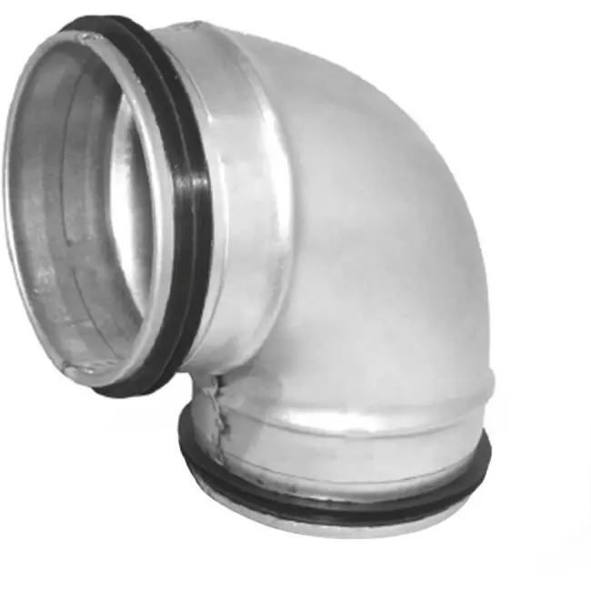 Korte ronde spiro bocht 90° Ø 80mm voor spirobuis