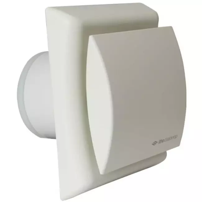Itho Daalderop badkamerventilator Ø 100 mm- wit met vochtsensor BTV-N202 H