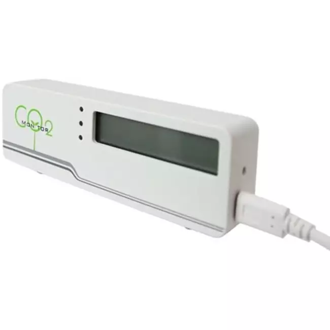 CO2 meter - air indicator compact inclusief temperatuur weergave