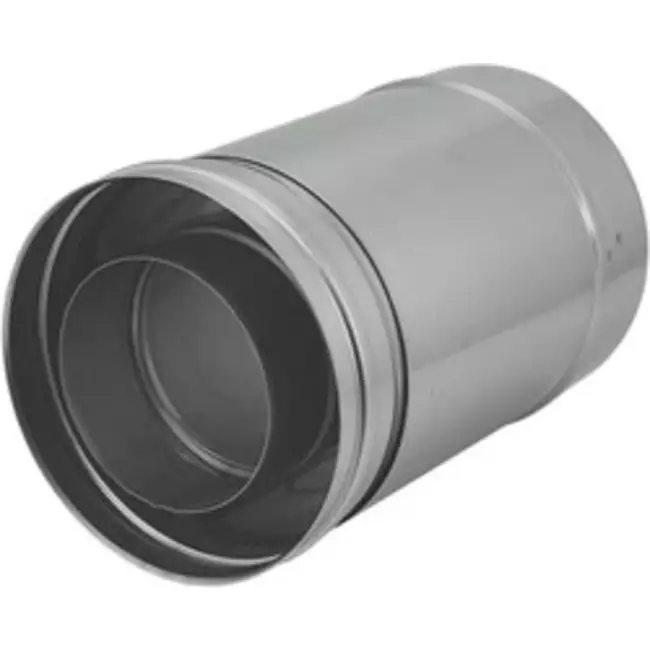 Concentrische diameter 80 - 125 mm schuifstuk I316L/I304 (D0,5/0,5) (incl. afdichtingsrubbers binnenbuis)