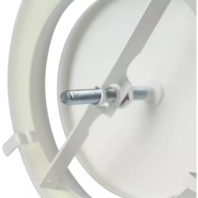 Ventilatie afvoer ventielen metaal Ø 200 mm RAL 9010 met klemveren - DVSC200