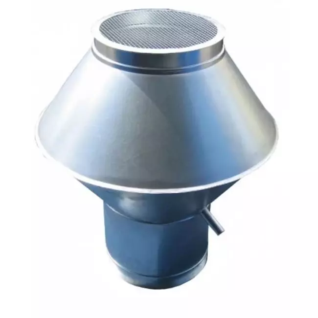 Deflectorkap rond 630 mm (RVS / INOX)