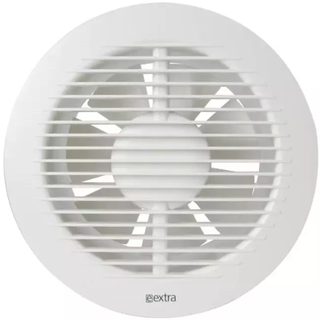 Badkamer ventilator rond Ø 150 mm wit - basis EA150
