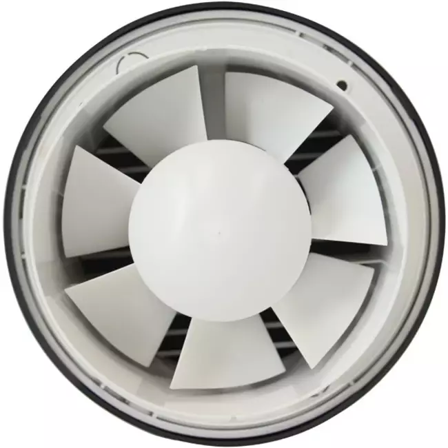 Badkamer ventilator rond Ø 100 mm antraciet - design EAT100A
