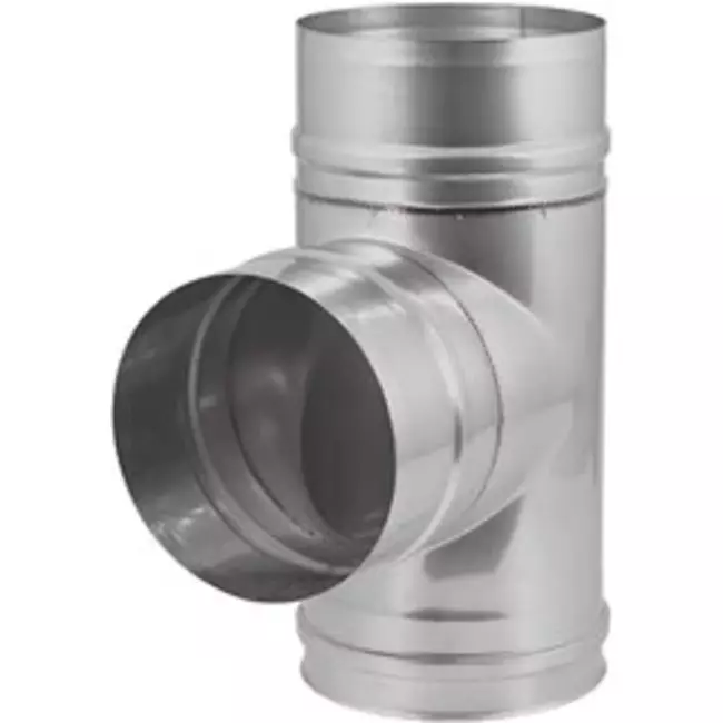 EW diameter 200 mm T-stuk 90 gr I316L (D0,5)