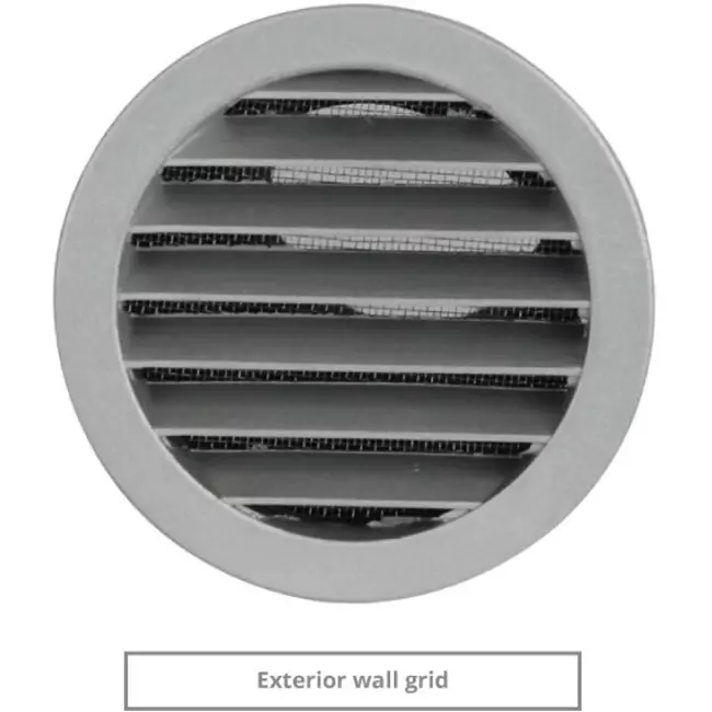 Geïsoleerde geveldoorvoer voor natuurlijke ontluchting diameter 125 mm - SPK2-125