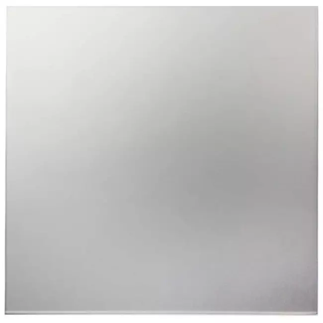 Badkamer ventilator Ø 100 mm met timer - glazen front satijn zilver