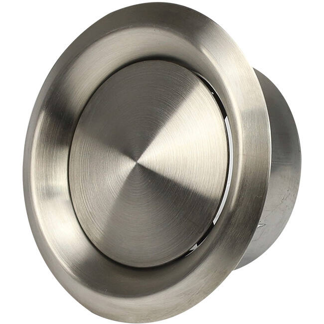 RVS ventilatie ventiel 160mm toevoer -en afvoer met klemveren - DVI-C160