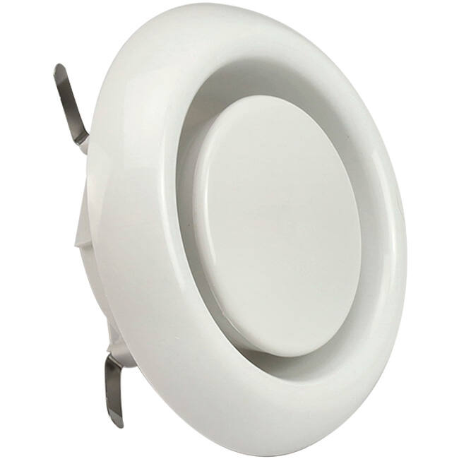 Ventilatie afvoer ventiel 125mm met klemveren - AVP-C125