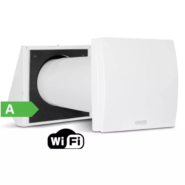 Decentrale WTW HRU wall met Wi-Fi module 60 m³/h - Ø150 - HRU-WALL-WI-150-60