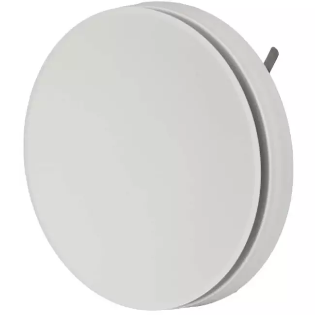 Ventilatie toevoerventiel kunststof 160 mm RAL  9003 met klemveren en schone sector - I-Valve Rondo 160