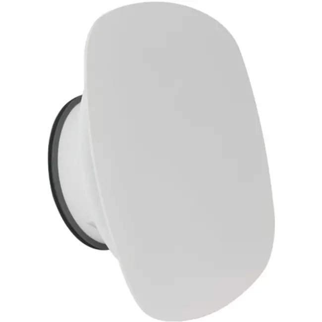 Imaginair RLV ventiel vierkant Ø 125 mm  - montageveren + ring - wit