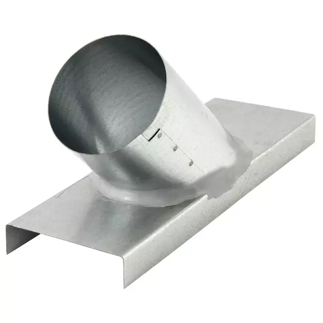 Aftak stuk diameter 80 mm 45 graden