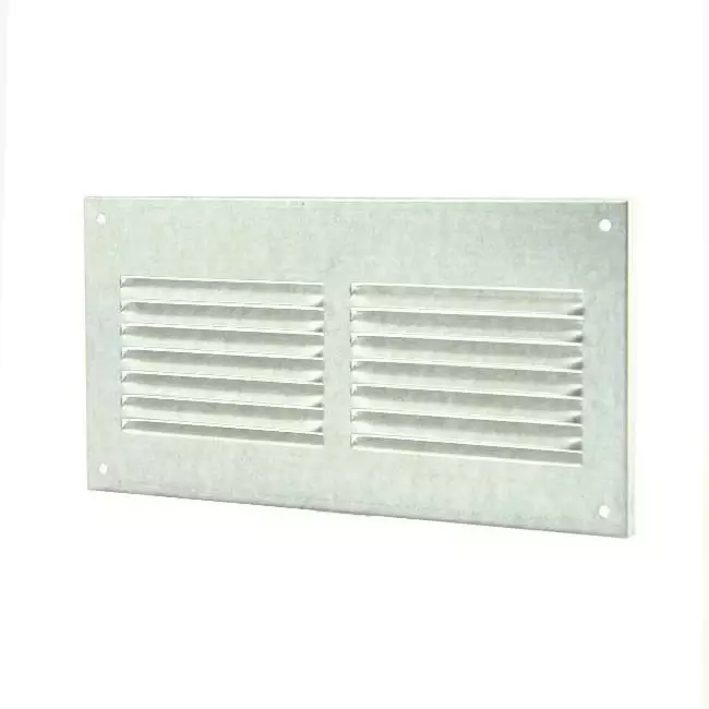 Metalen rechthoekige sleuf rooster 200x100 zink - MR2010ZN