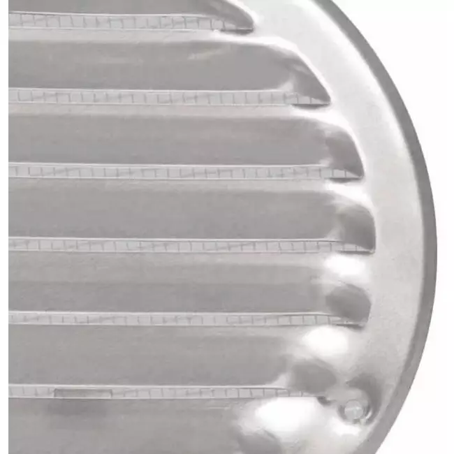 Metalen ventilatierooster rond Ø 125mm zink - MR125ZN