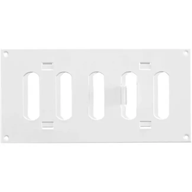 Metalen rooster verstelbaar 200x100 wit - MR2010R - RAL9016