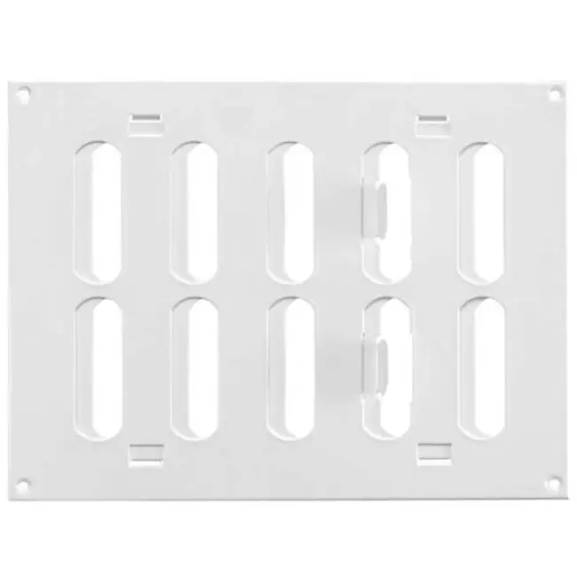Metalen rooster verstelbaar 200x150 wit - MR2015R - RAL9016