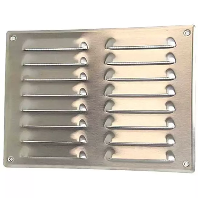 Metalen ventilatierooster vierkant 260x190 mm rvs - MR2619i