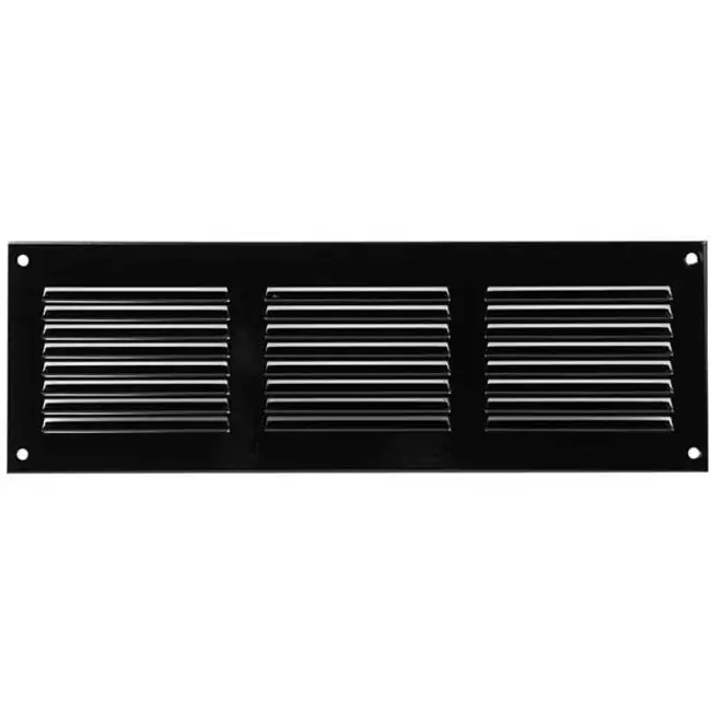 Metalen rooster 300x100mm zwart - MR3010M - RAL9005