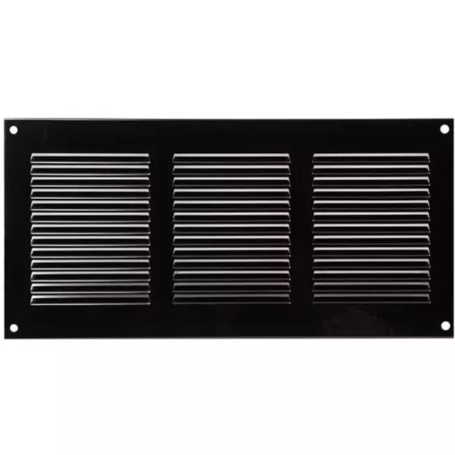 Metalen rooster 300x150mm zwart - MR3015M - RAL9005