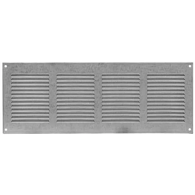 Metalen rechthoekige sleuf rooster 400x100 zink - MR4010ZN